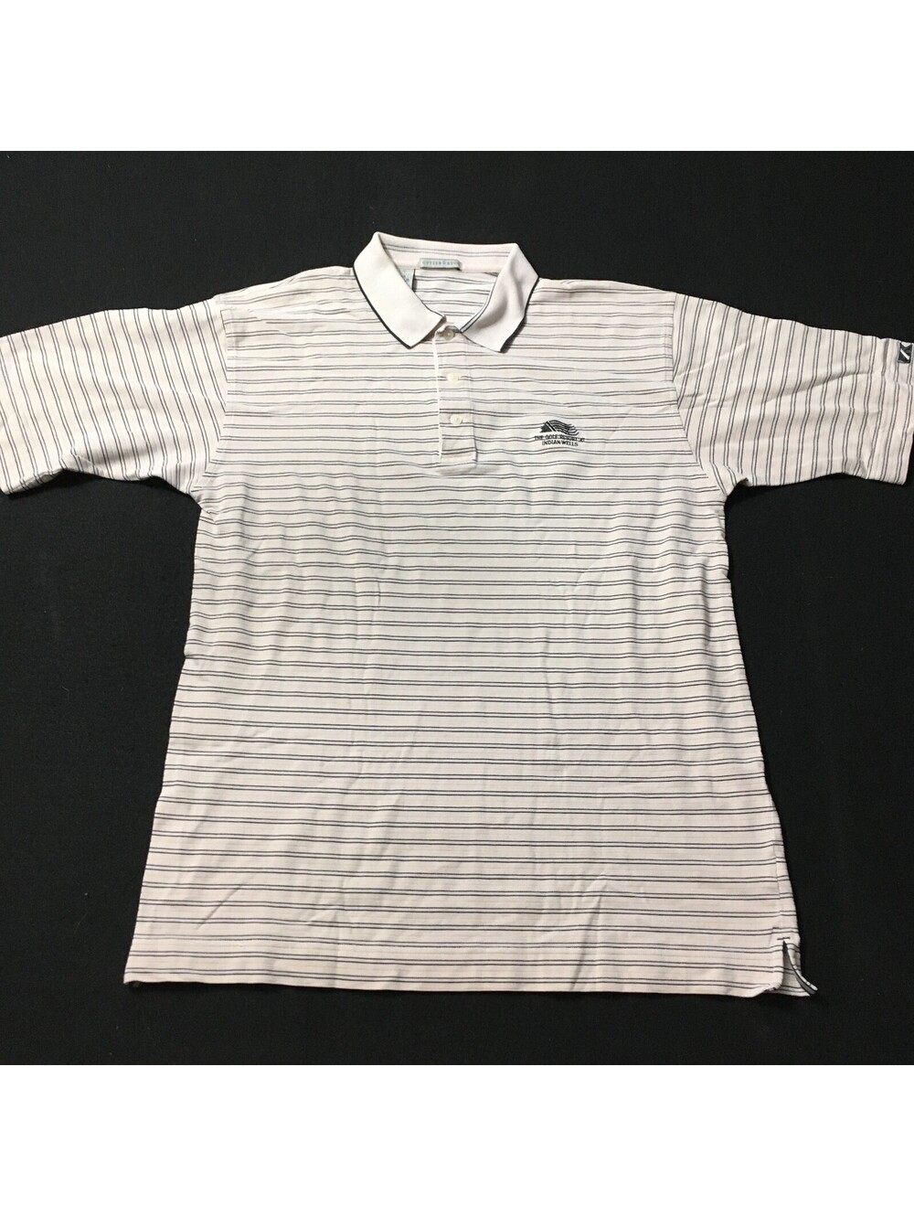 INDIAN WELLS Golf Course Cutter & Buck golf polo shirt Adult LARGE see stain